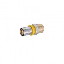 RACCORDO M 16 x 1/2 MULTISTRATO GAS A PRESSARE