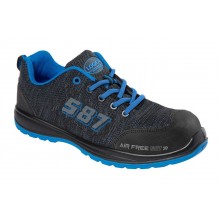 SINGAPORE SCARPA BASSA TESSUTO GRIGIA BLU S1P SRC