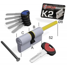 CILINDRI SECUREMME K2 3200QCS MM.30-40