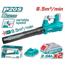 SOFFIATORE 20V 8.5MC/MIN 144 KM/H CON 2 BATTERIE 2