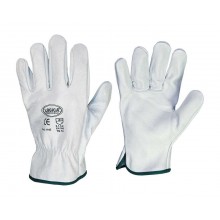 GUANTI PELLE FIORE BOVINO BIANCO 9