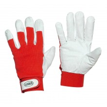 GUANTO FIORE ROSSO D/TELA CON STRAP 8