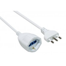 PROLUNGA 16A - SCHUKO BIV 5 MT BIANCA